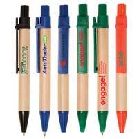 Mini Eco Paper Barrel Pens